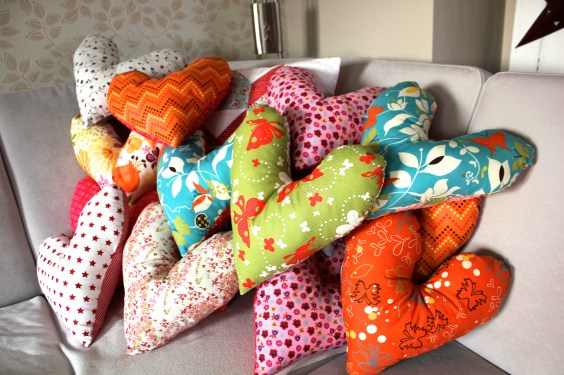 Heart pillow project, handmade, hamburg, germany, breast cancer, patients, cushion, donate, donations, charity,